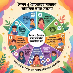 শৈশব ও কৈশোর মানসিক স্বাস্থ্য সমস্যা কি কি এবং এর চিকিৎসা