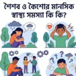 শৈশব ও কৈশোর মানসিক স্বাস্থ্য সমস্যা কি কি এবং এর চিকিৎসা